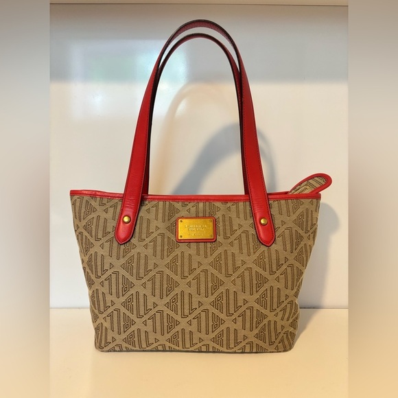 Vintage LAUREN by RL Signature Monogram, Shoulder Bag - Picture 1 of 13